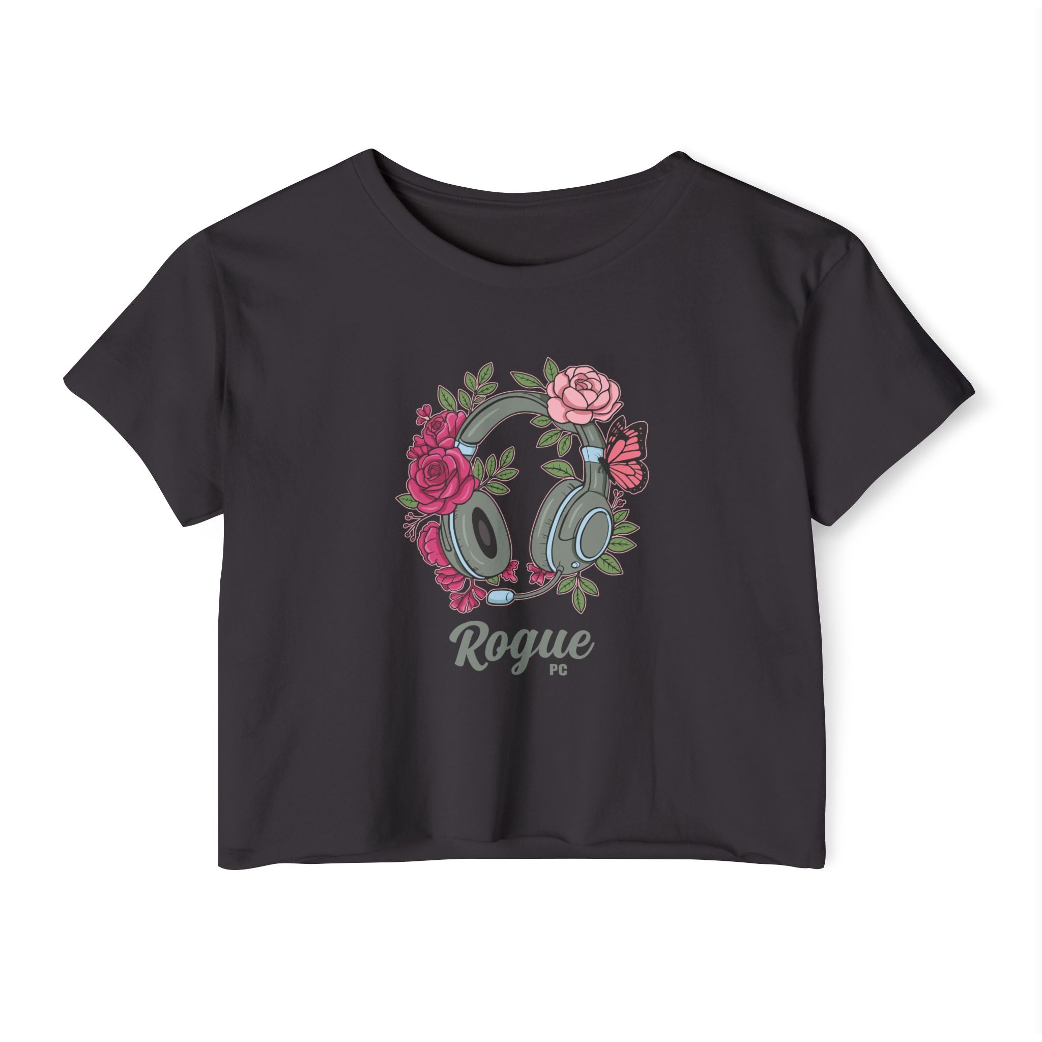Floral Headset Crop Top