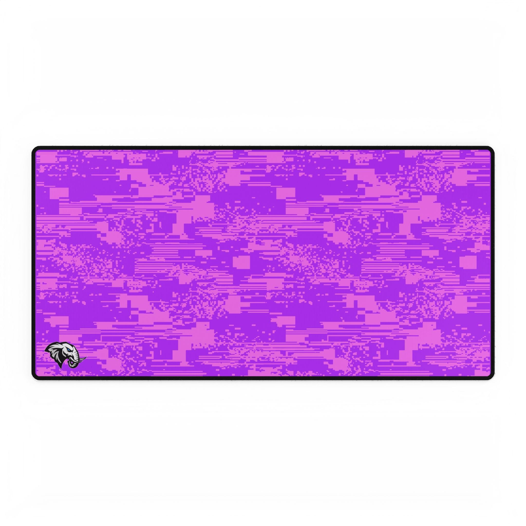 Glitch Desk Mat - Pink & Purple