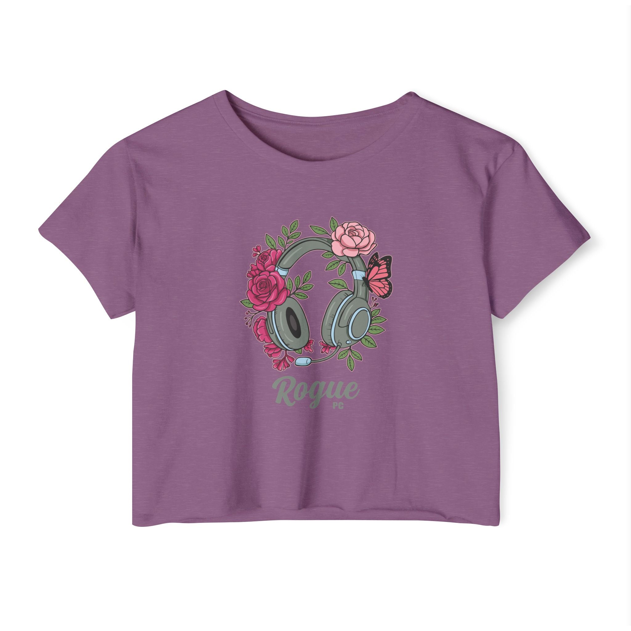 Floral Headset Crop Top