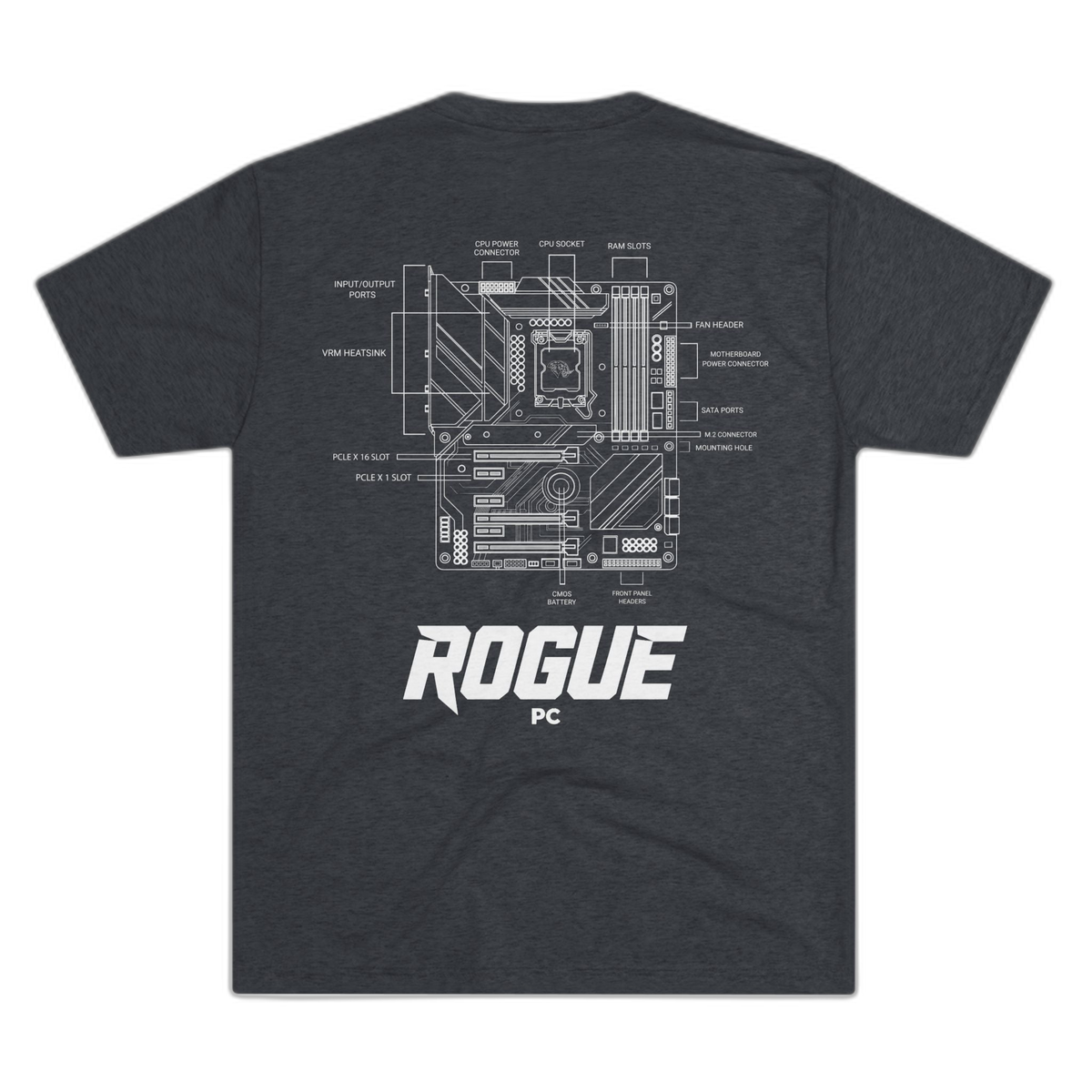 Rogue PC Motherboard Blueprint Tee
