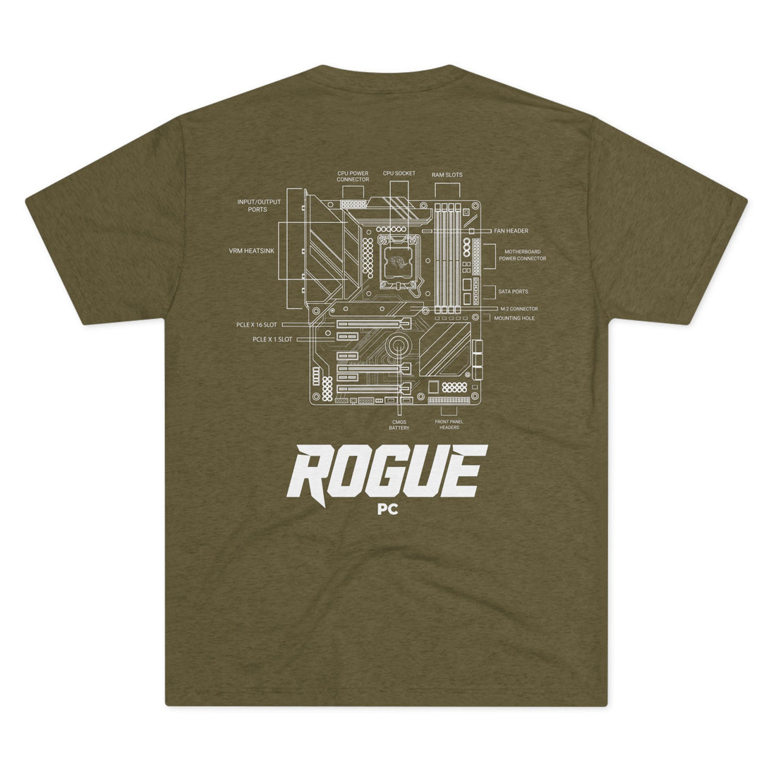 Rogue PC Motherboard Blueprint Tee