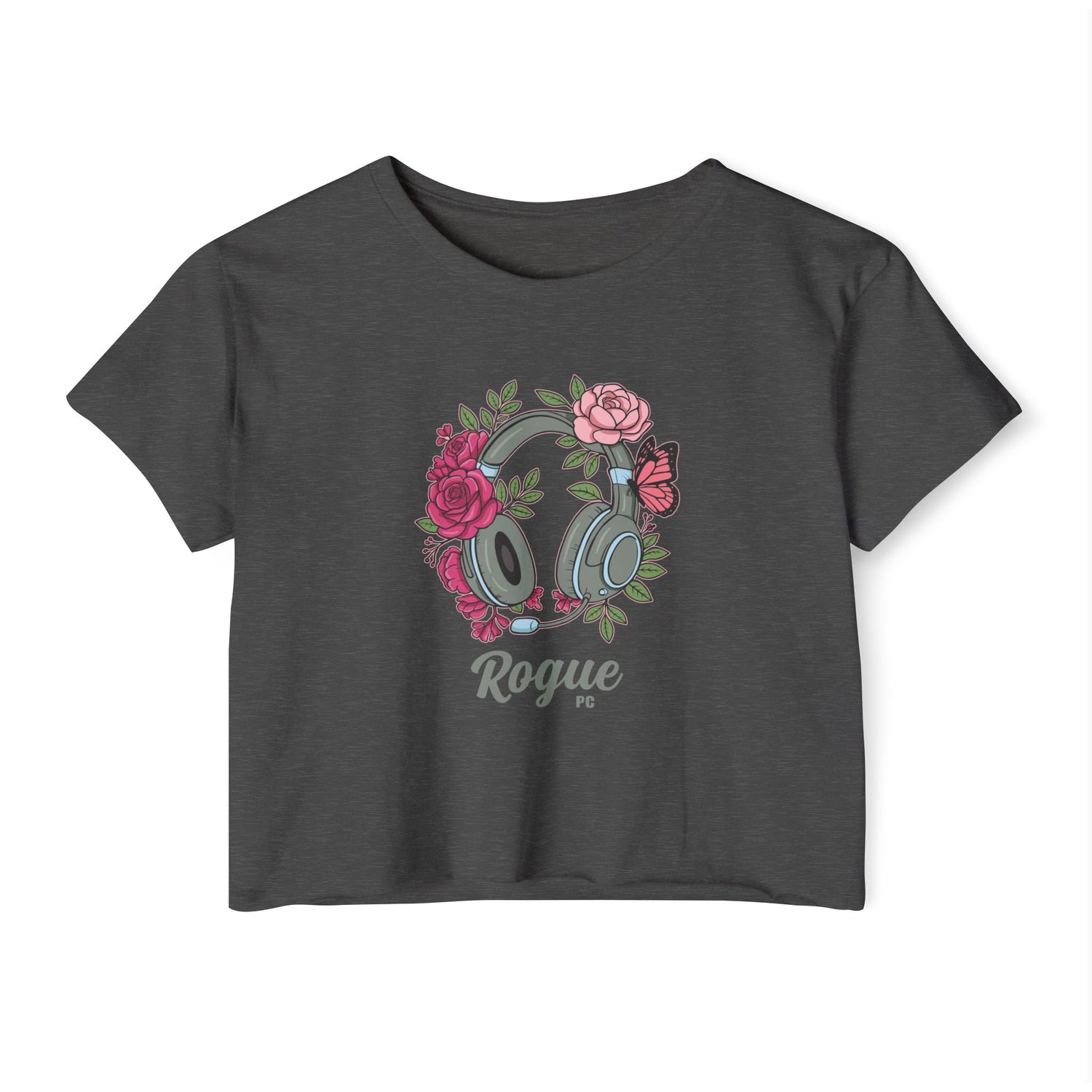 Floral Headset Crop Top