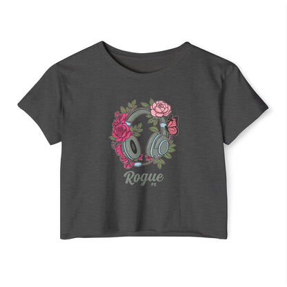 Floral Headset Crop Top