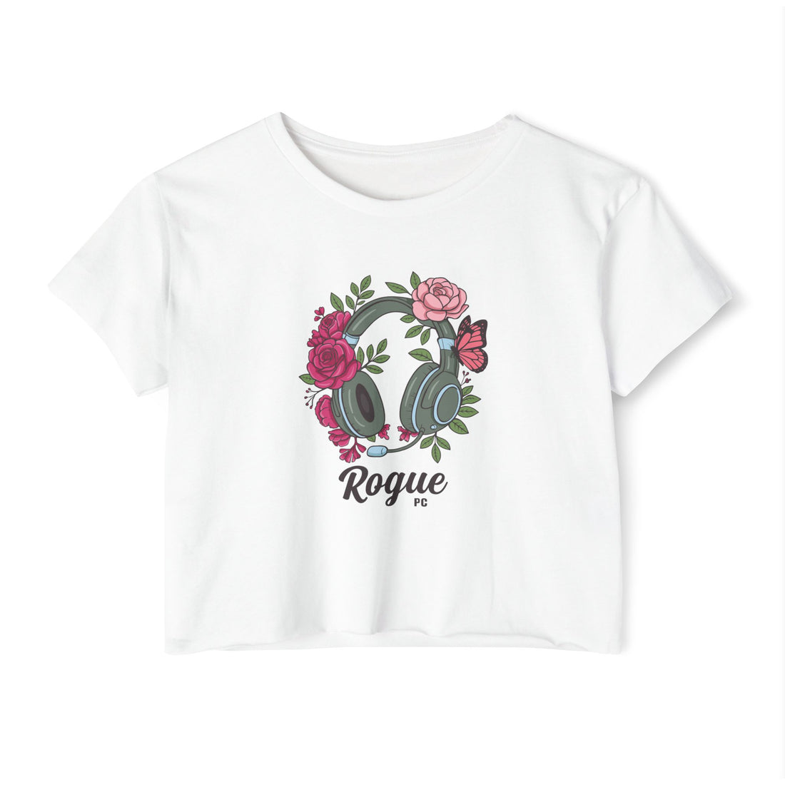 Floral Headset Crop Top