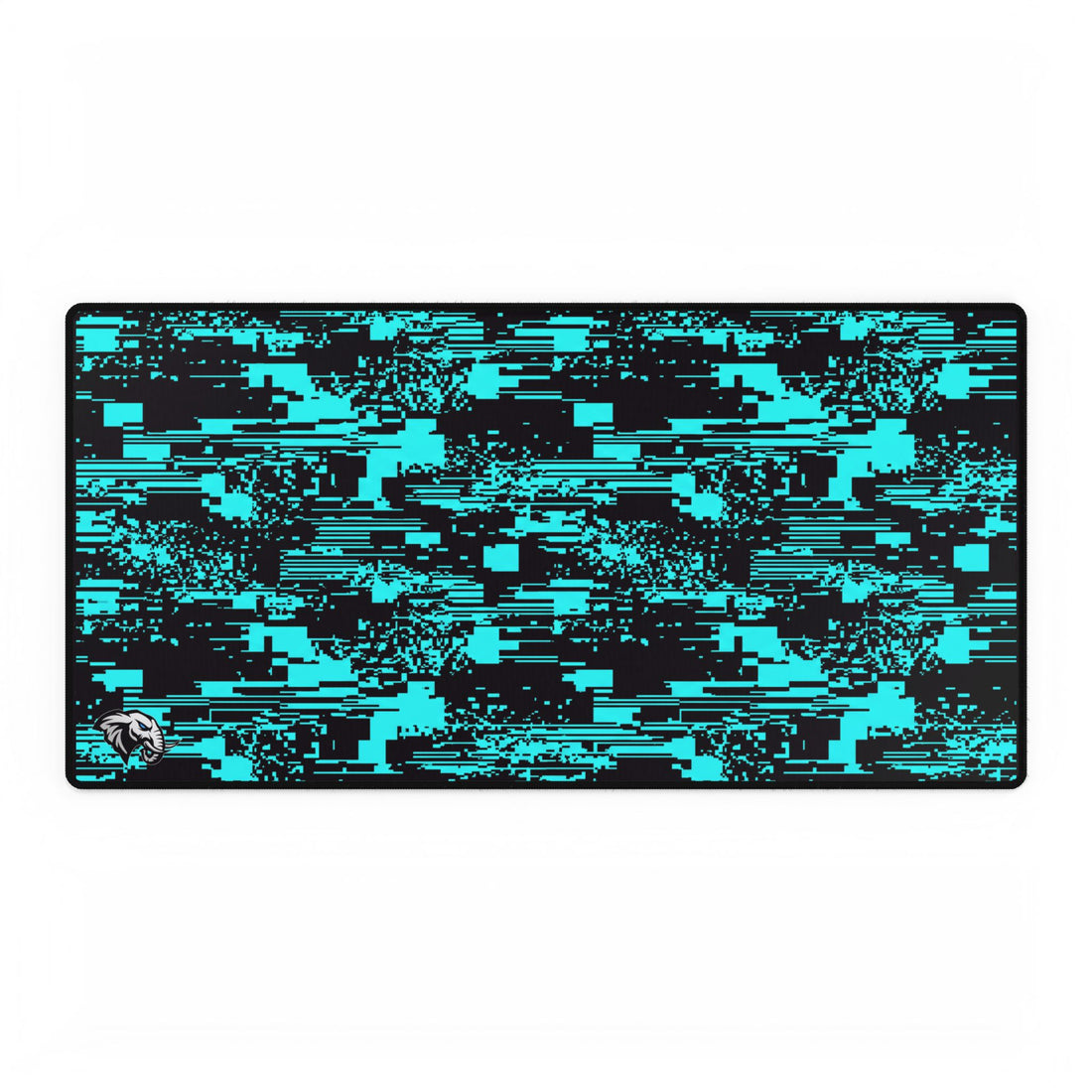Glitch Desk Mat - Teal