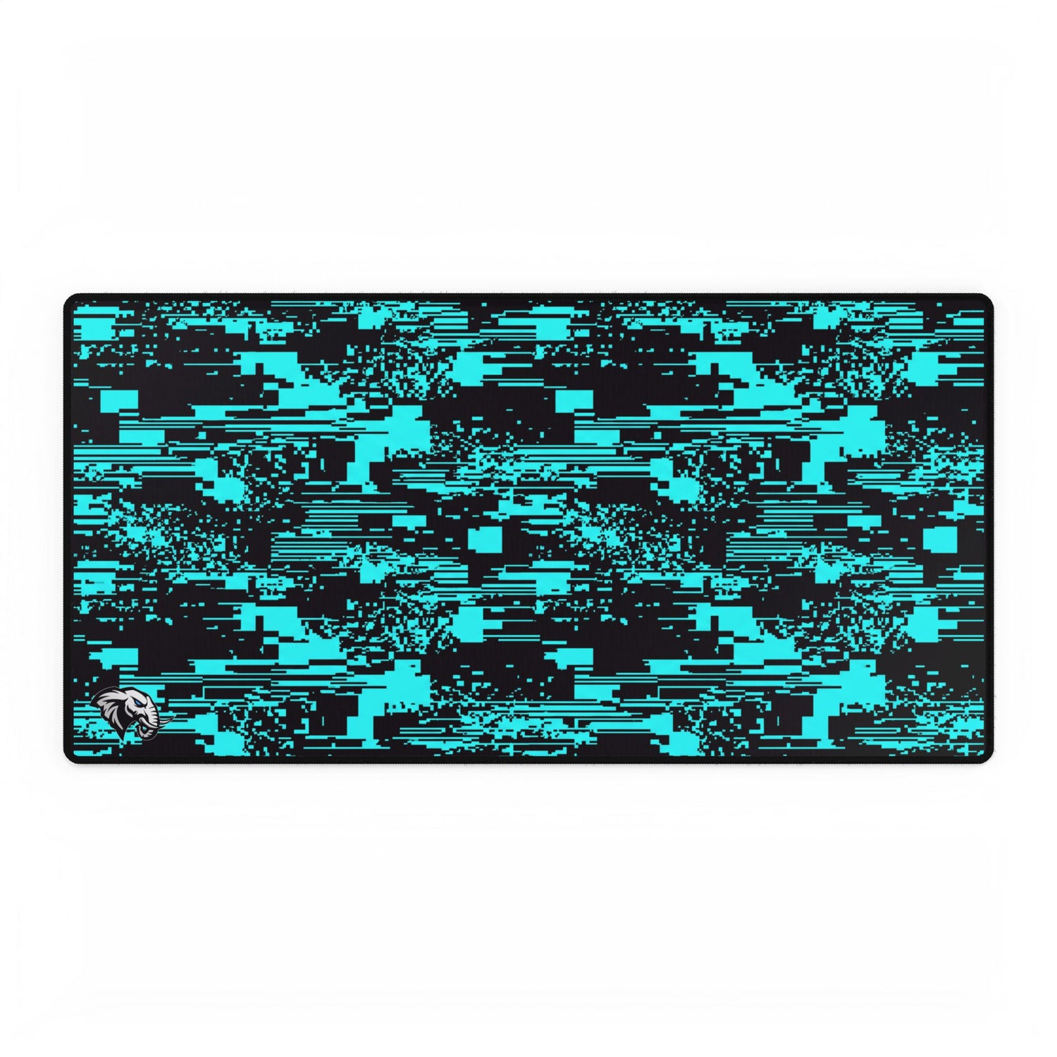 Glitch Desk Mat - Teal
