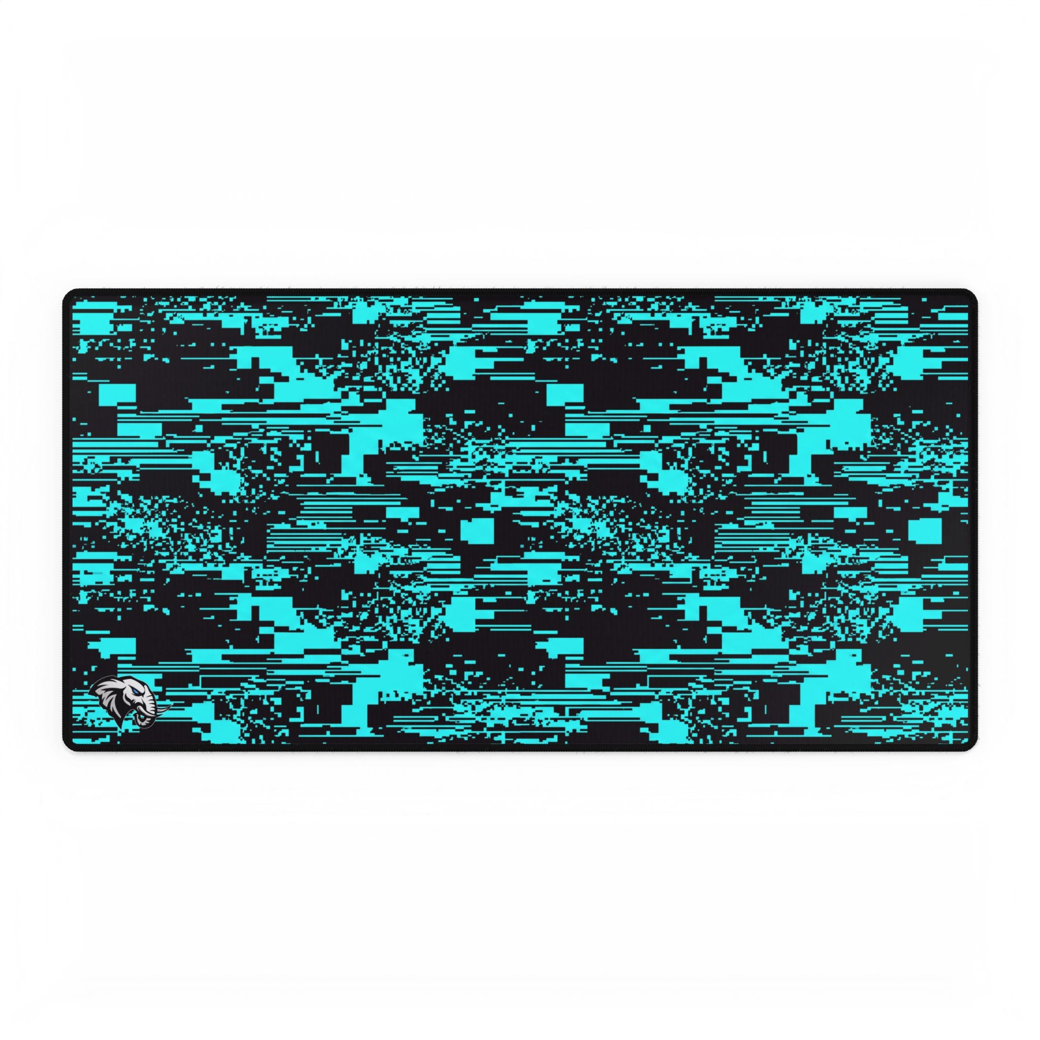 Glitch Desk Mat - Teal