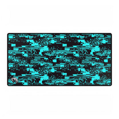 Glitch Desk Mat - Teal