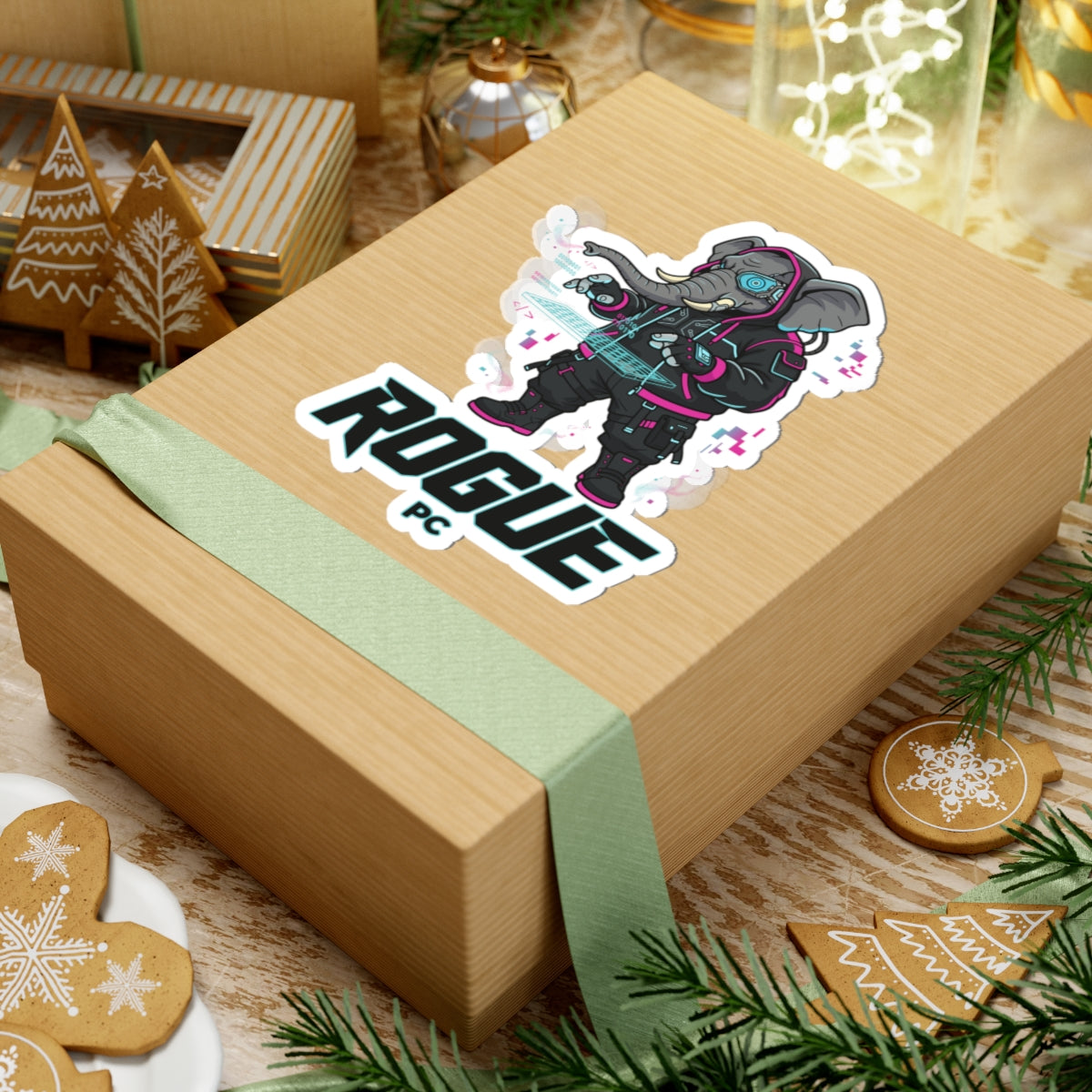 Rogue Cyberpunk Elephant Sticker