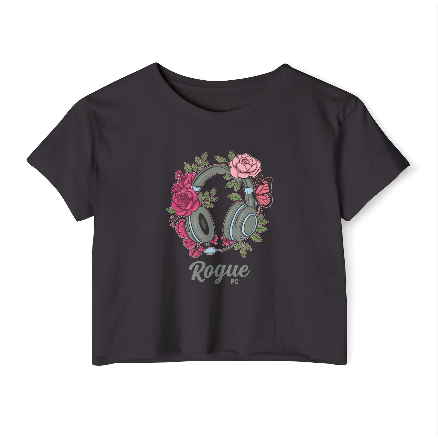 Floral Headset Crop Top