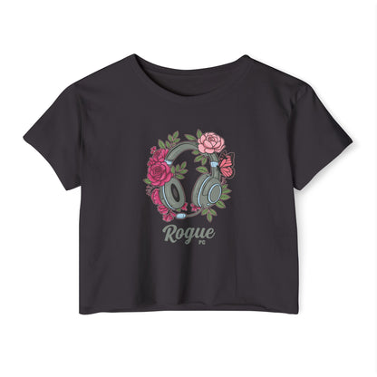 Floral Headset Crop Top