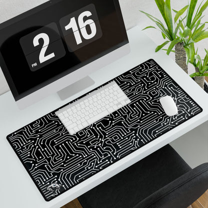 Circuit Board Desk Mat - White