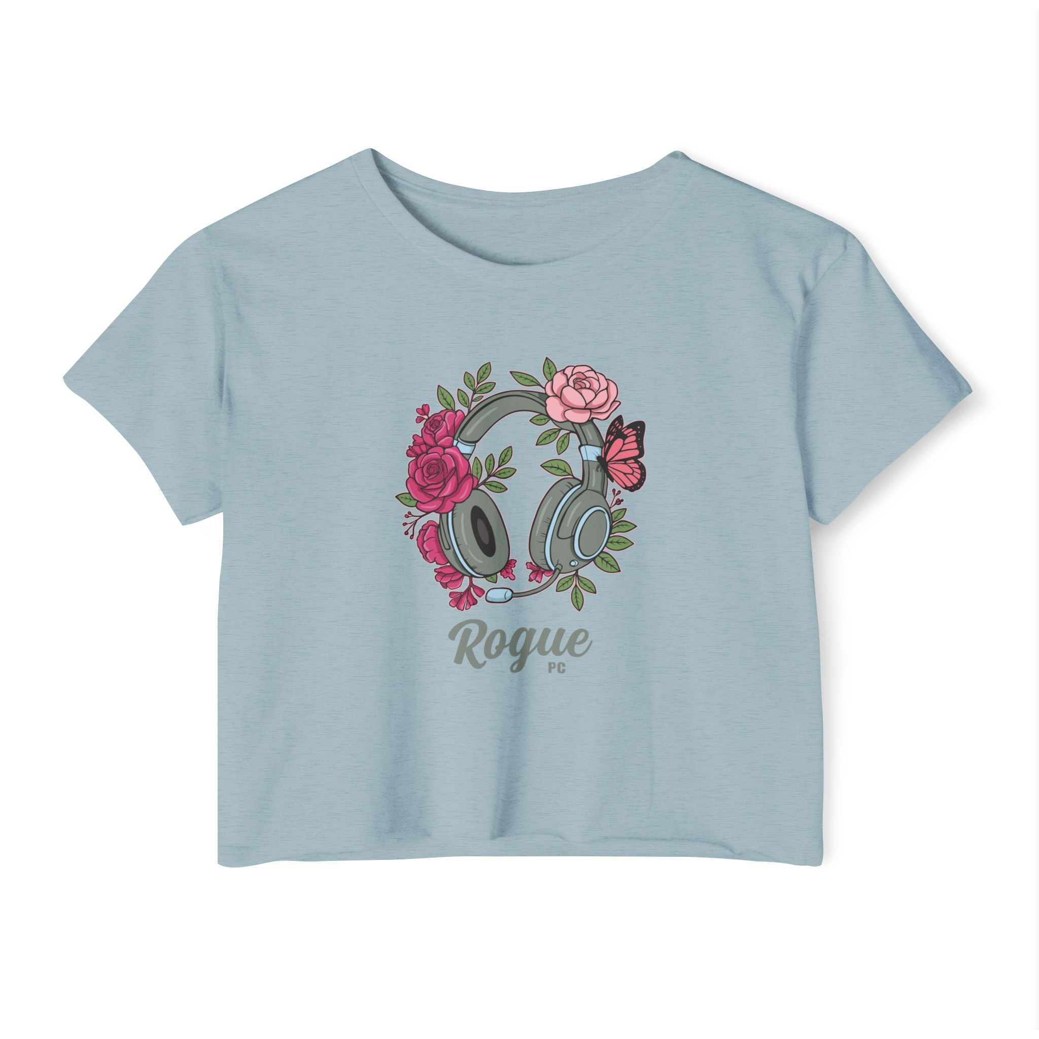 Floral Headset Crop Top