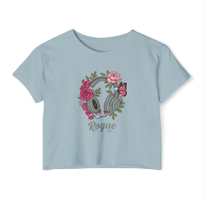 Floral Headset Crop Top