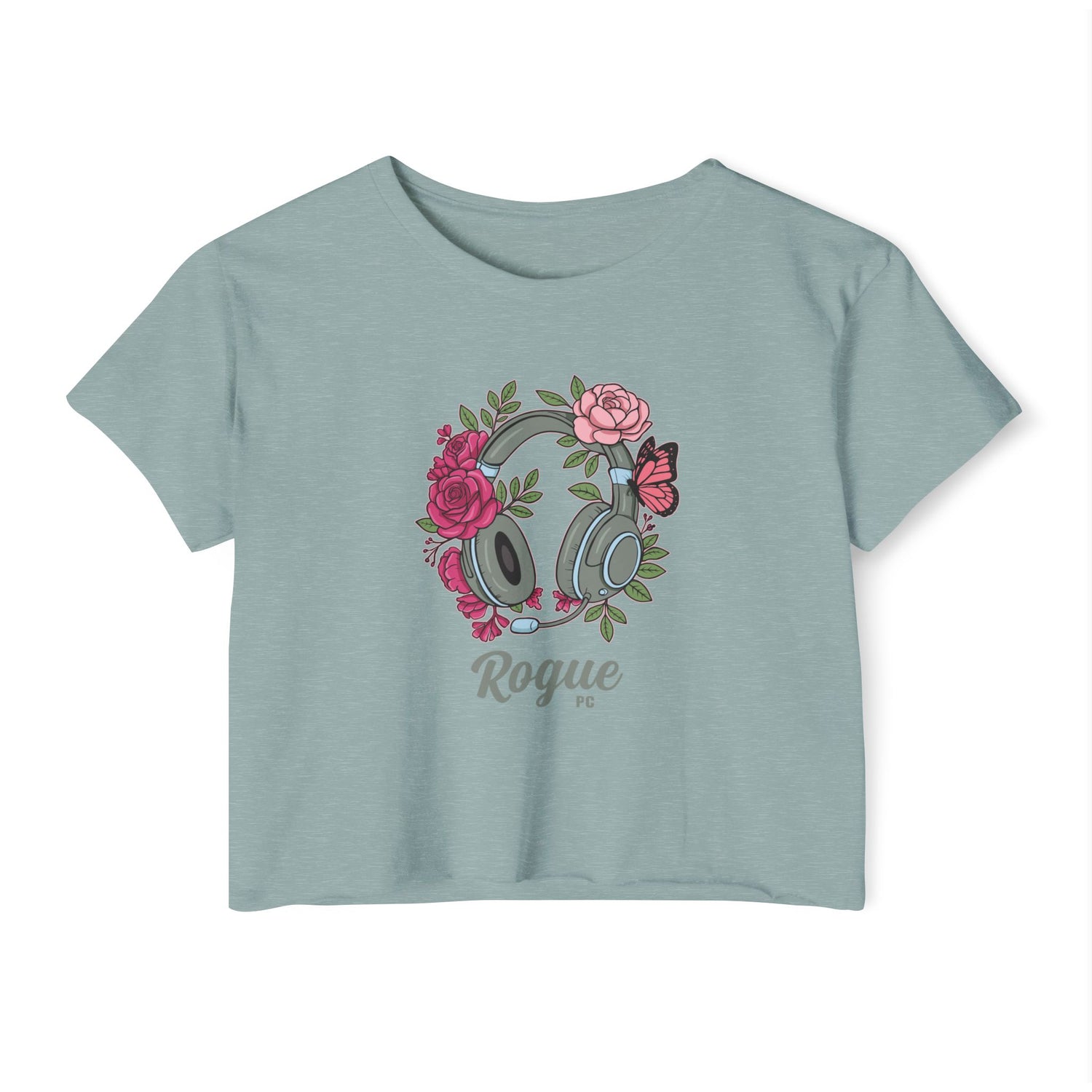 Floral Headset Crop Top