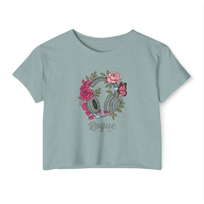 Floral Headset Crop Top
