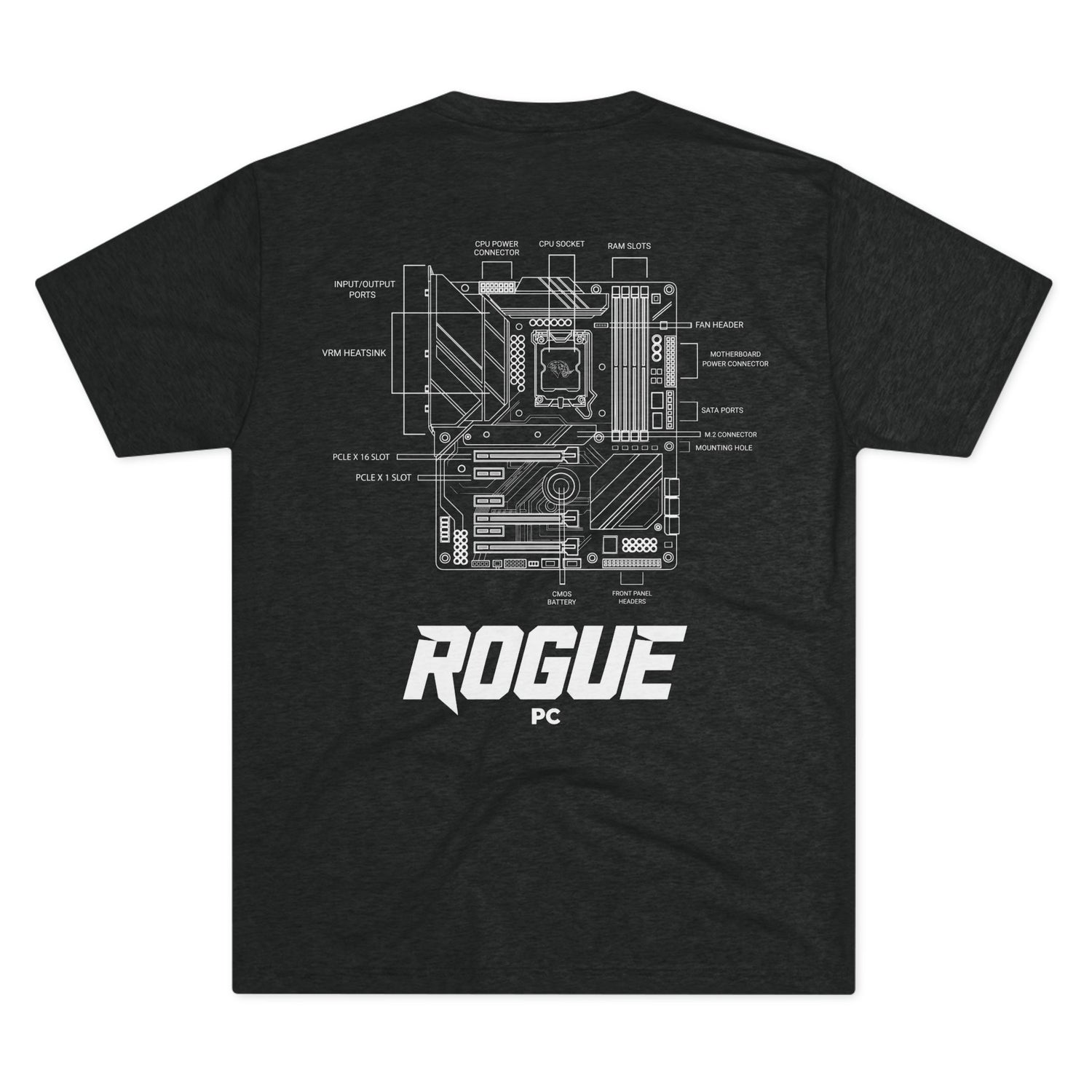 Rogue PC Motherboard Blueprint Tee