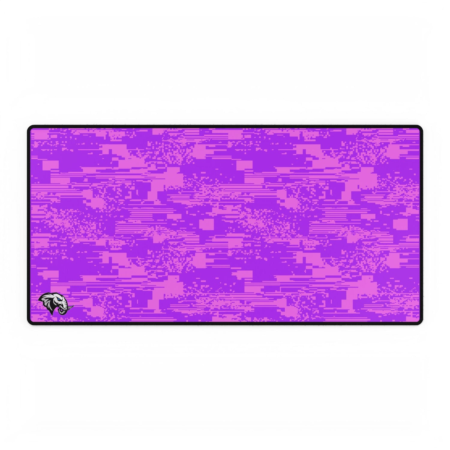 Glitch Desk Mat - Pink &amp; Purple