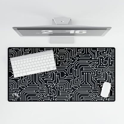 Circuit Board Desk Mat - White