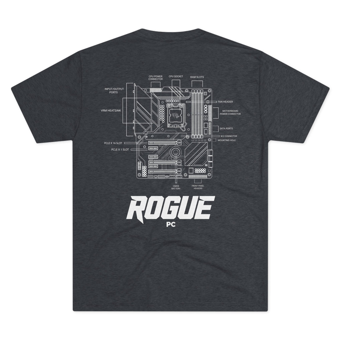 Rogue PC Motherboard Blueprint Tee