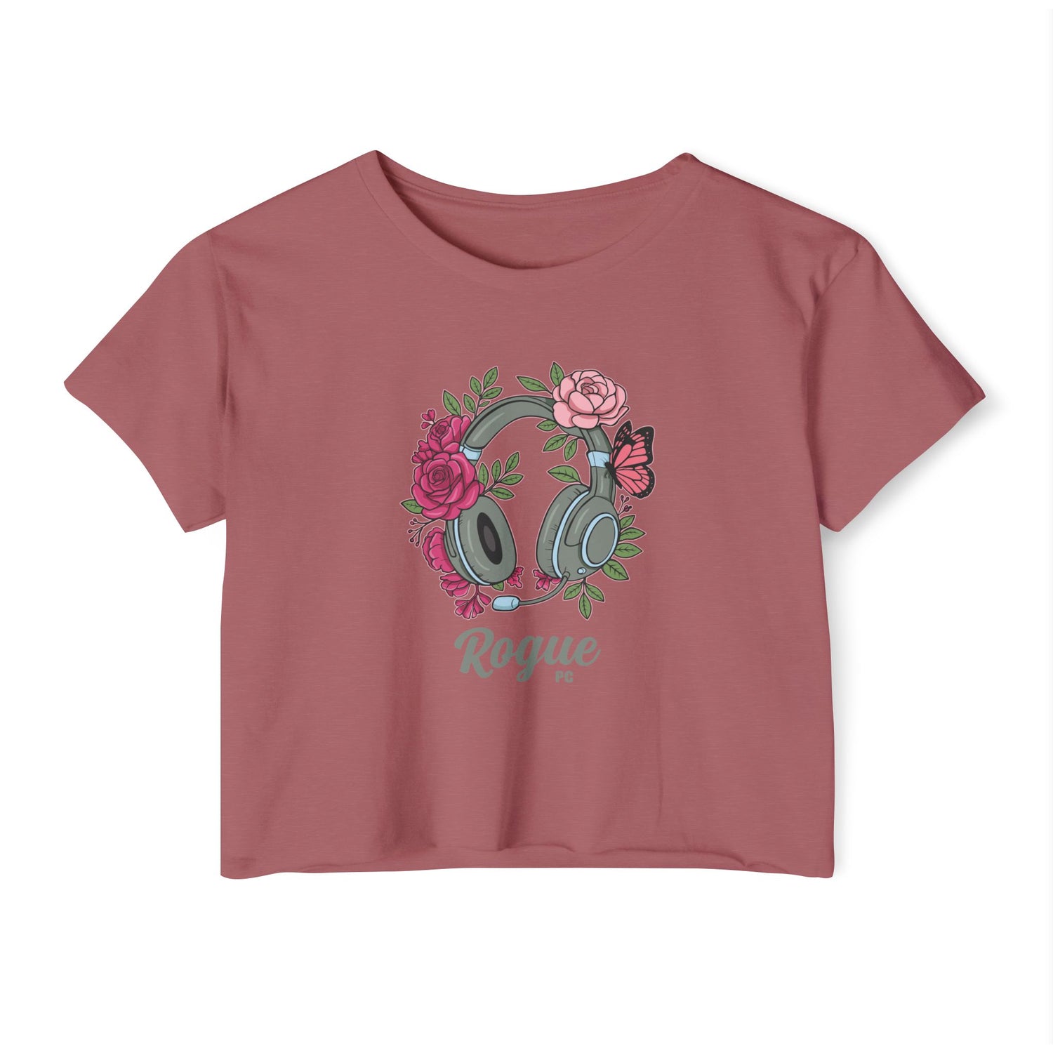 Floral Headset Crop Top
