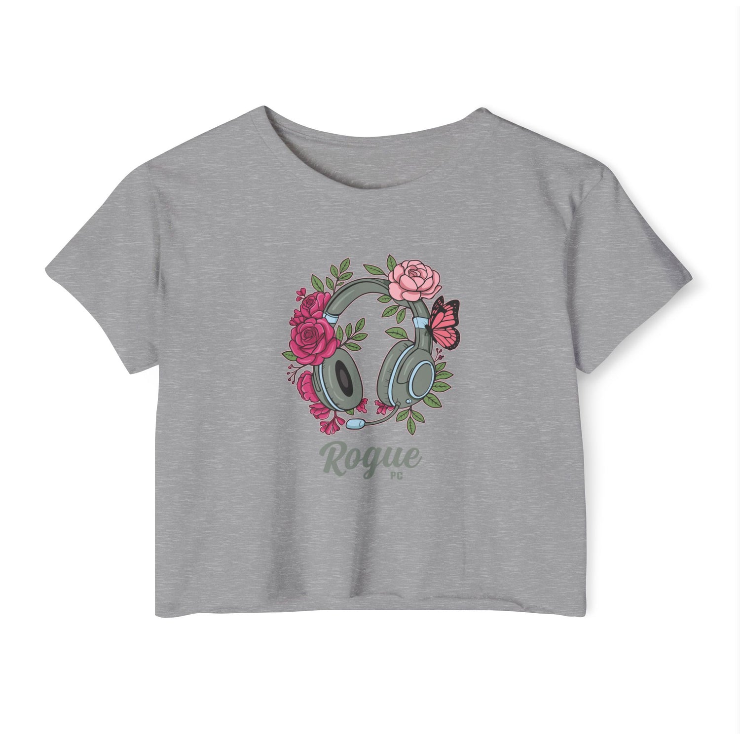 Floral Headset Crop Top