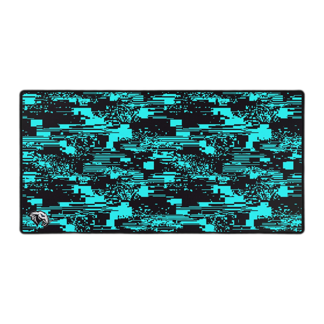 Glitch Desk Mat - Teal