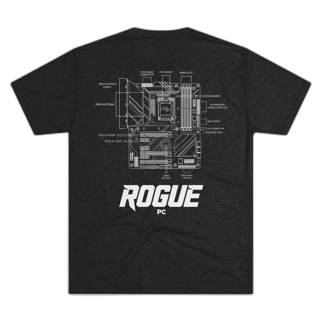 Rogue PC Motherboard Blueprint Tee