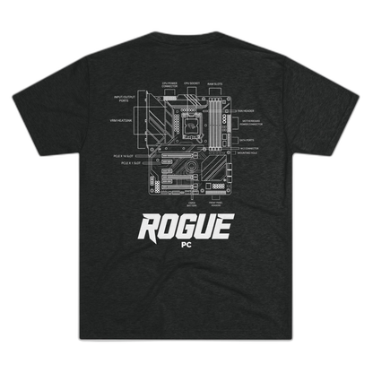 Rogue PC Motherboard Blueprint Tee