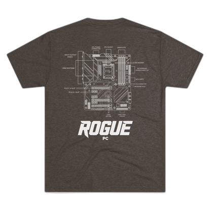 Rogue PC Motherboard Blueprint Tee