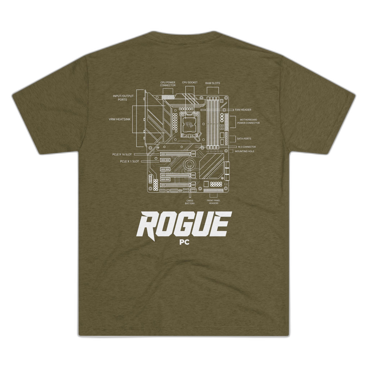 Rogue PC Motherboard Blueprint Tee