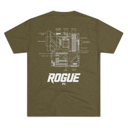 Rogue PC Motherboard Blueprint Tee